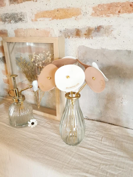 Bouquet de fleurs en argile personnalisé