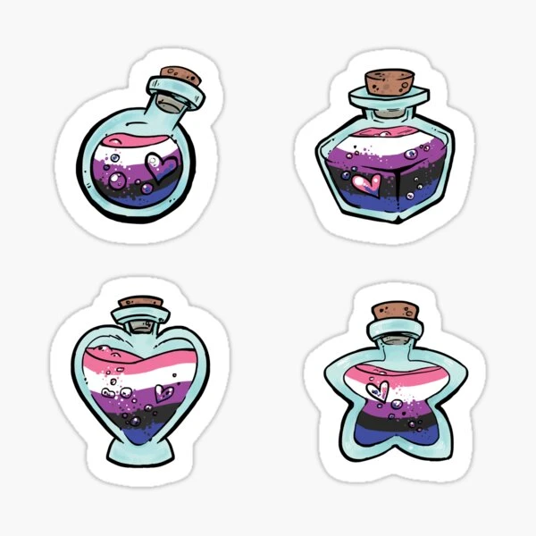 Potions de fierté | Genderfluid | Sticker