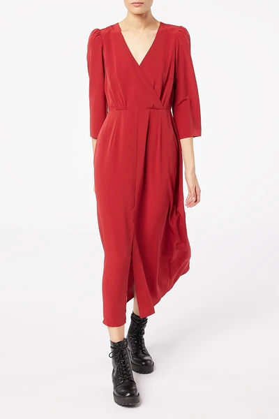 Robe midi Bordeaux - Etam sur Showroomprive.com