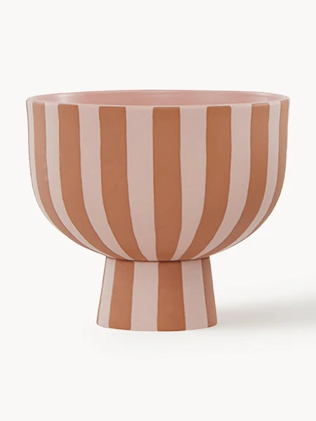 Bol à fruits artisanal Toppu, haut. 13 cm