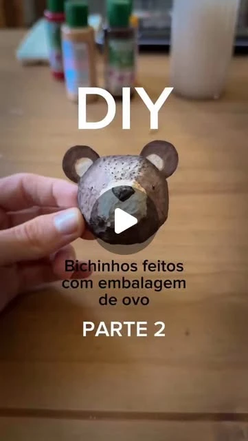 Estúdio 812 - Por Carol Grillo on Instagram: "Parte 2 do DIY dos bichinhos feitos com embalagem de ovo!Fiz esses quatro por enquanto, mas dá pra fazer vaaarios!Super fácil e gostosinho de fazer e da pra fazer com as crianças maiorzinhas!😍Gostaram da ideia?#diy #diyfestainfantil #embalagemdeovo #tintaacrilica #facavocemesmo #festafloresta"