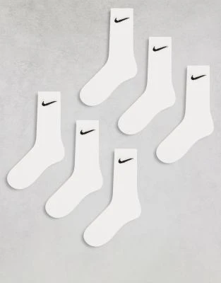 Nike Training - Everyday Cushioned - Lot de 6 paires de chaussettes - Blanc