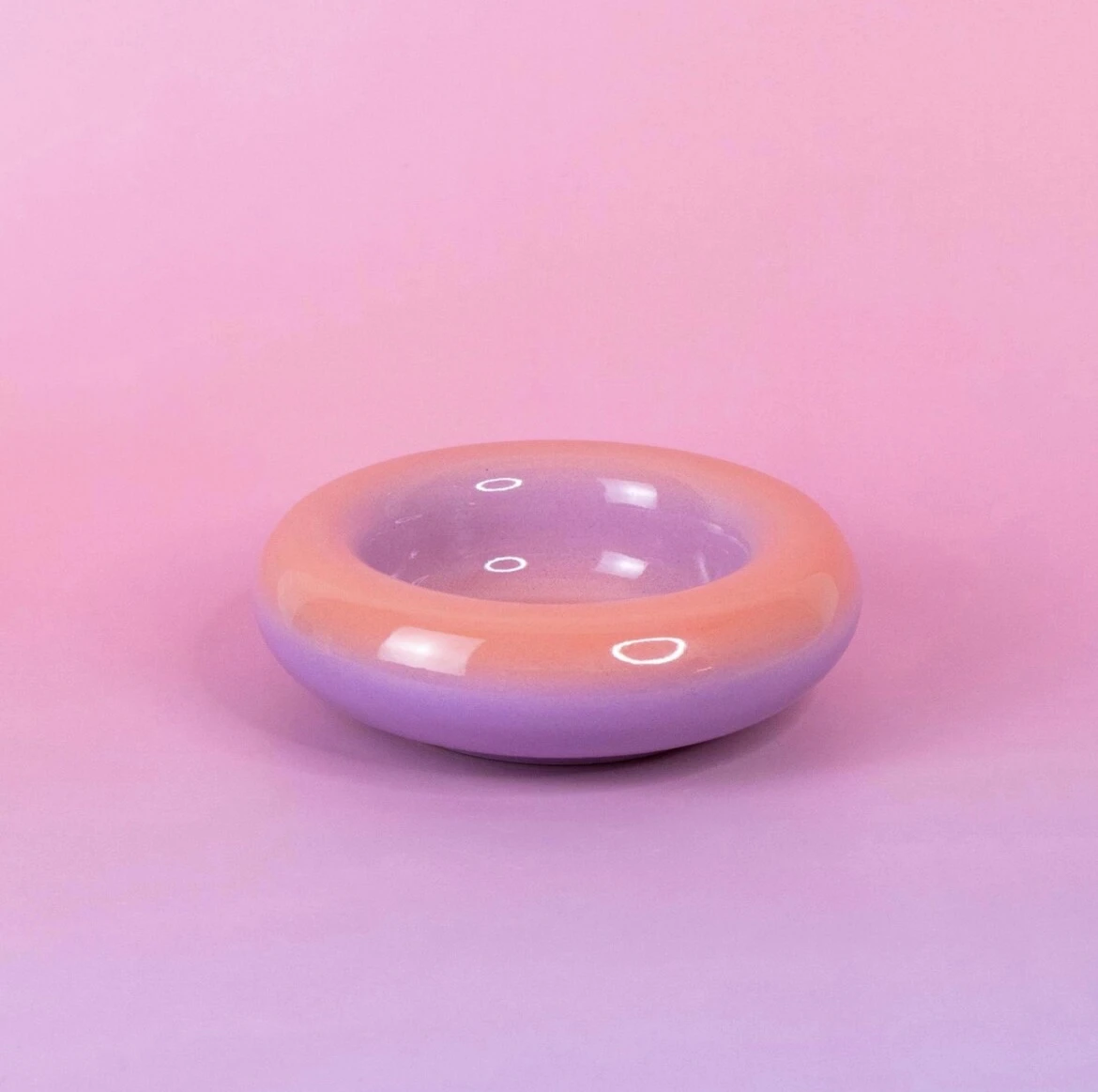 Bol orange et violet 14cm