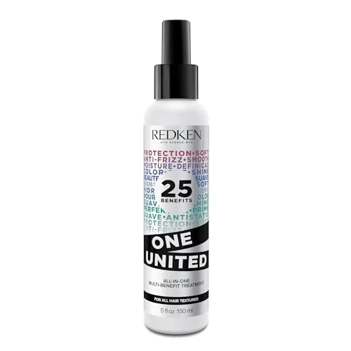 REDKEN - Spray Miracle 25-en-1 Sans Rinçage - Multi-Bénéfices - Contrôle, Thermo-Protecteur &amp; Toucher Soyeux - Acide Lactique &amp; Huile de Coco - Vegan - Tous Types de Cheveux - One United - 150 ml