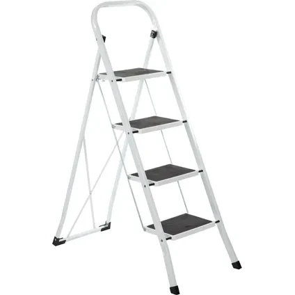 Escabeau Sencys Daily Step - Acier laqué - 4 marches - Hauteur de travail max. 2,90 m