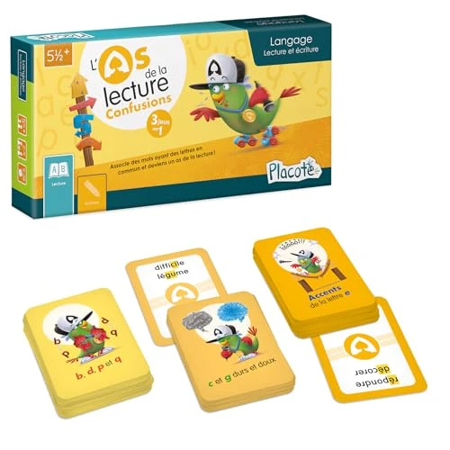 Placote – L'as de la lecture - Confusions, Jeu éducatif 5½ ans à 9 ans - PLA27