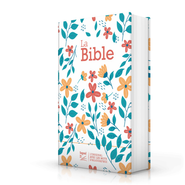 Bible Segond 21 compacte (Premium Style) - couverture rigide toilée matelassée motif fleuris