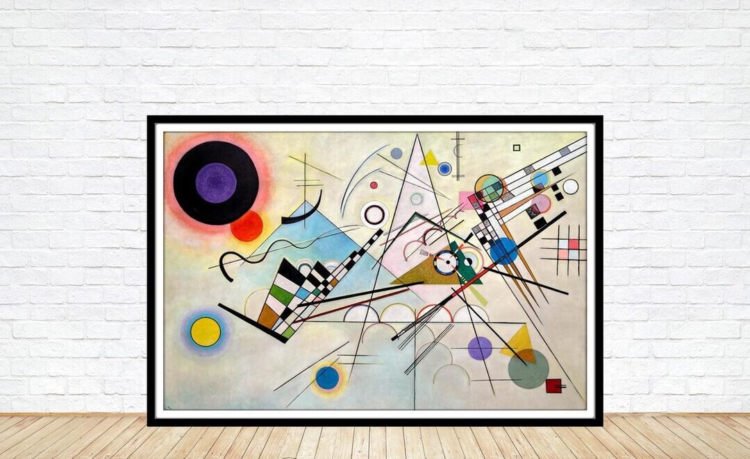 Wassily Kandinsky, Composition VIII, 1923 ,fine reproduction, fine art print, oversize print