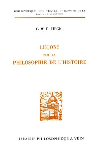 *NEED THIS FOR UNIVERSITY* Leçons sur la philosophie de l'histoire