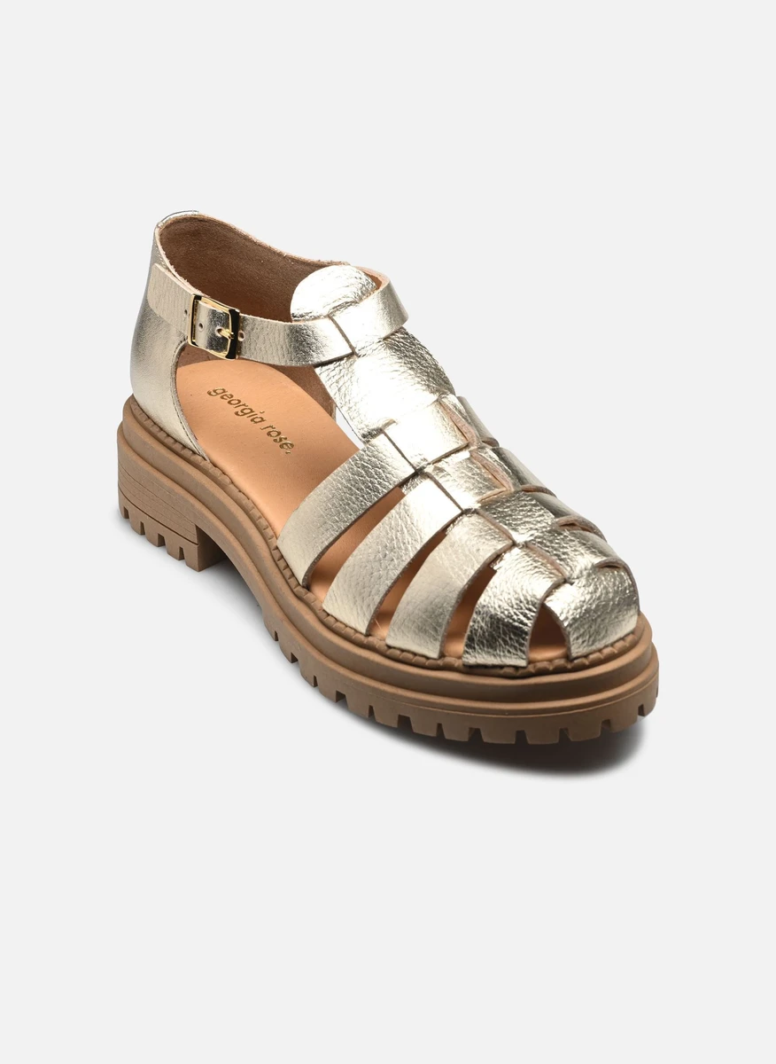 Sandales plates Sandales - Cecage femme or et bronze