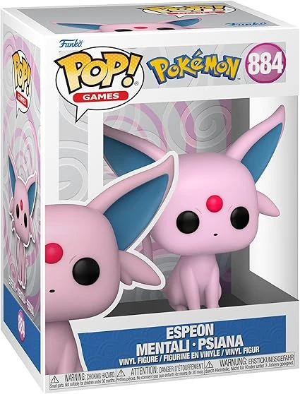 Funko Pop! Games: Pokemon - Espeon - Mentali - Figurine en Vinyle à Collectionner - Idée de Cadeau - Produits Officiels - Jouets pour Les Enfants et Adultes - Anime Fans
