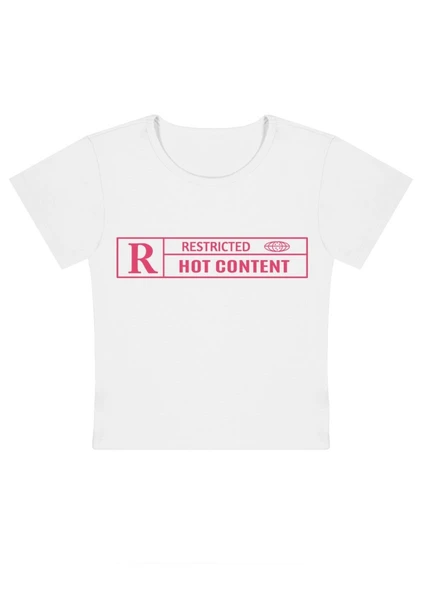 Restricted Content Y2k Baby Tee