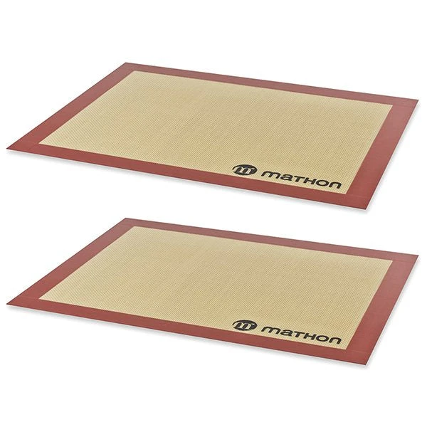 Lot de 2 Tapis de cuisson professionnels en silicone Mathon
