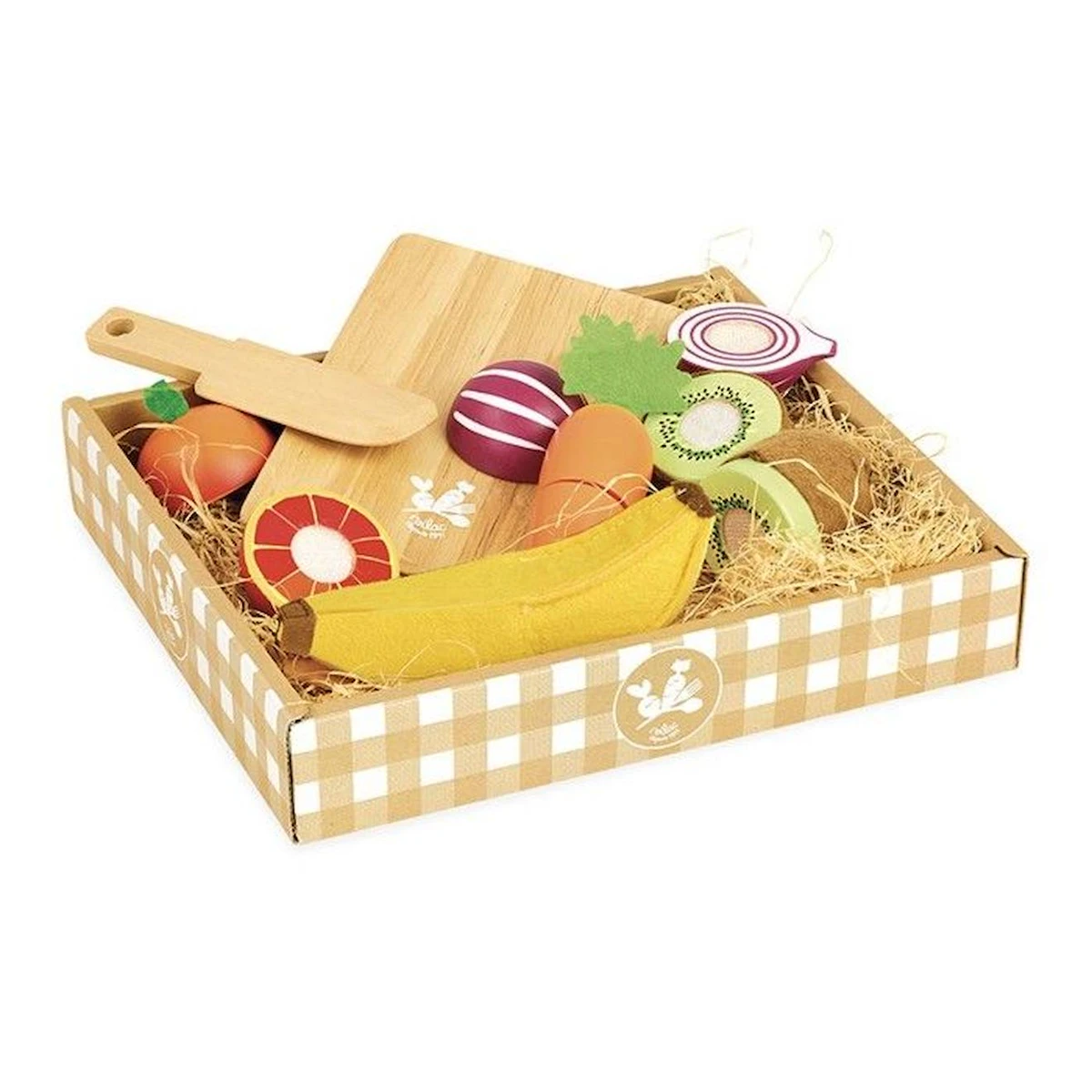 Vilac - Fruits et légumes à découper - Jour de Marché bleu - Vilac