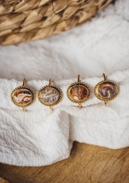 Bague Jaspe Océan - Sérénité Profonde