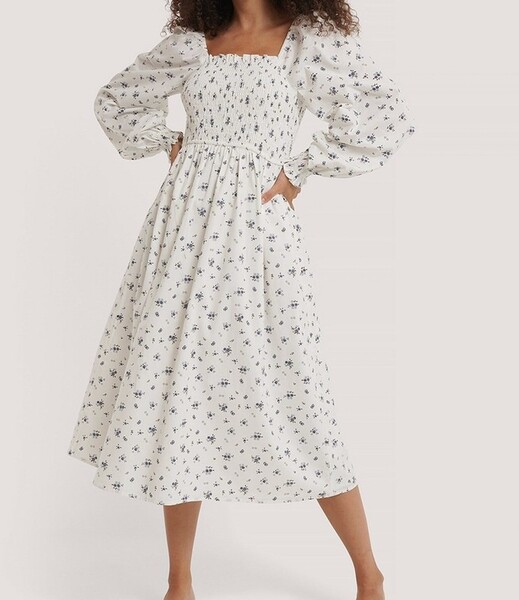 Robe longue à fleurs NA-KD taille 42