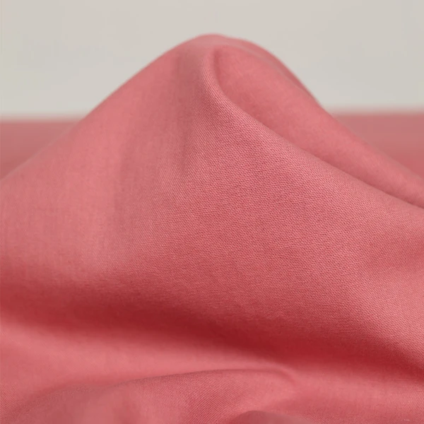 Tissu lin et coton Vic uni - vieux rose | Tissu pour couture d'habits de poids moyen