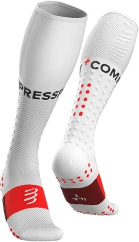 COMPRESSPORT - Chaussettes de Compression Full Socks Run - Soutien des Muscles - Running et Triathlon - Pour Entraînement et Compétition - Ultra légère