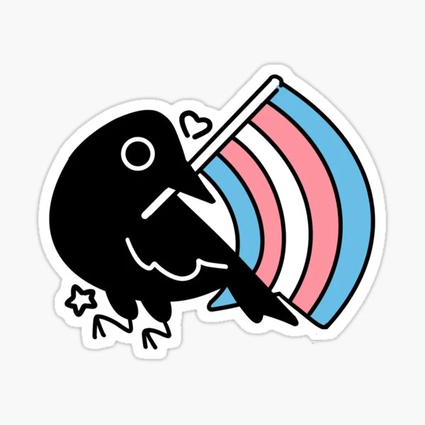 Fierté transgenre du corbeau | Sticker