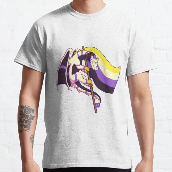 Drapeau de fierté non binaire (3e édition) | T-shirt classique