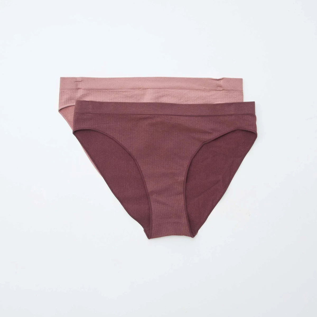 M - Lot de 2 culottes unies - Rose
