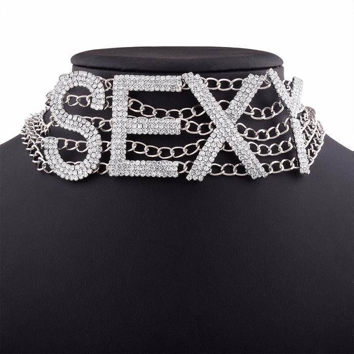 Collier Ras de Cou Drag Sexy (2 Couleurs)