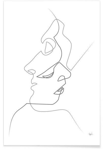 Affiche Visages - 40x60cm