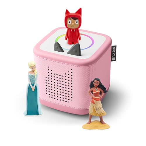 Tonies Toniebox 2 Bleu Ciel + 2 Tonies (Roi Lion + Aladdin/Woody/Baloo) – Boîte à Histoires Enfant