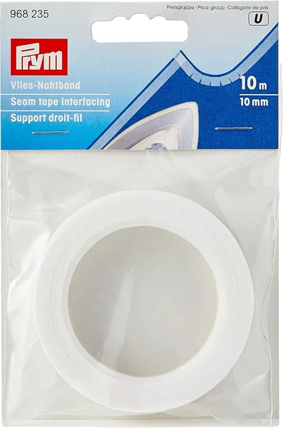 Prym - Ruban D'Entoilage Blanc Prym (10 mm, 10 m) - 1 Unité