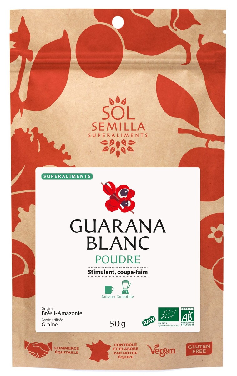 Poudre de Guarana Blanc BIO- Sol Semilla