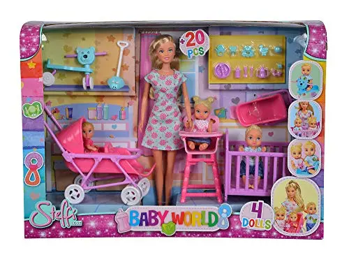 Simba - 105736350 - Steffi Love – Le Monde de bébé – Poupée 29 cm, Enfants et Accessoires
