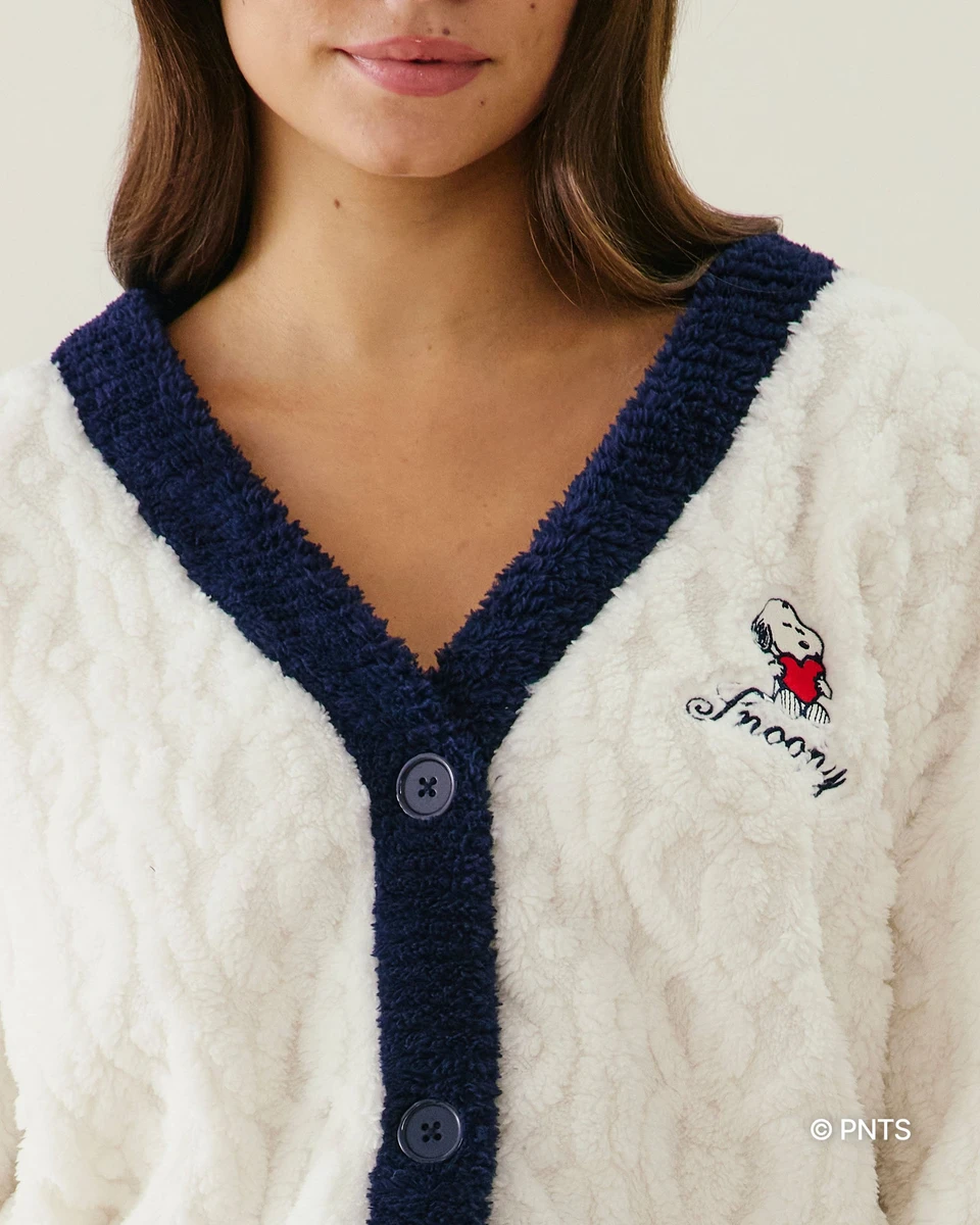 Cardigan en sherpa Snoopy