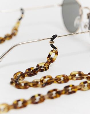 ASOS DESIGN - Lunettes de soleil avec grosse chaîne imitation écailles | ASOS