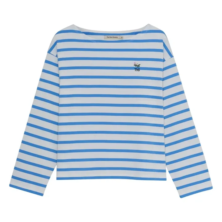 T-shirt Rayures Burnet Coton | Bleu