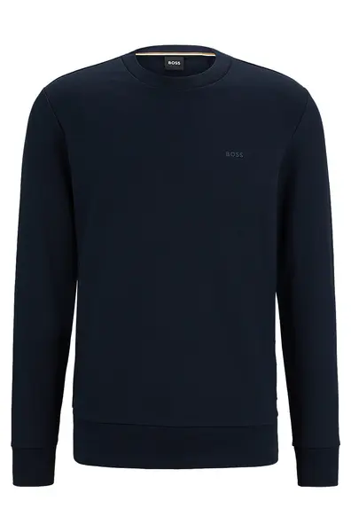 Sweat en molleton de coton avec logo imprimé en gomme