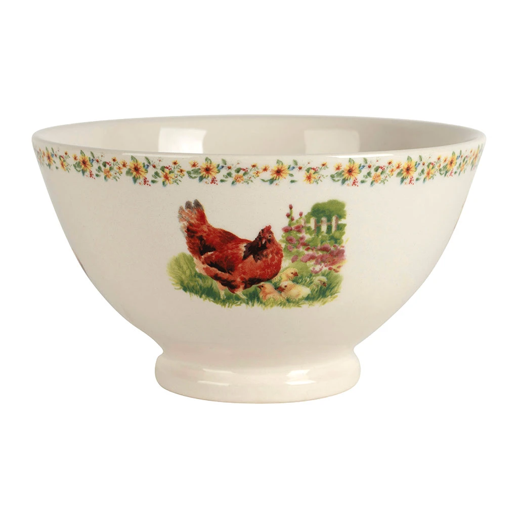 Bol en faïence poule 75cl - Collection