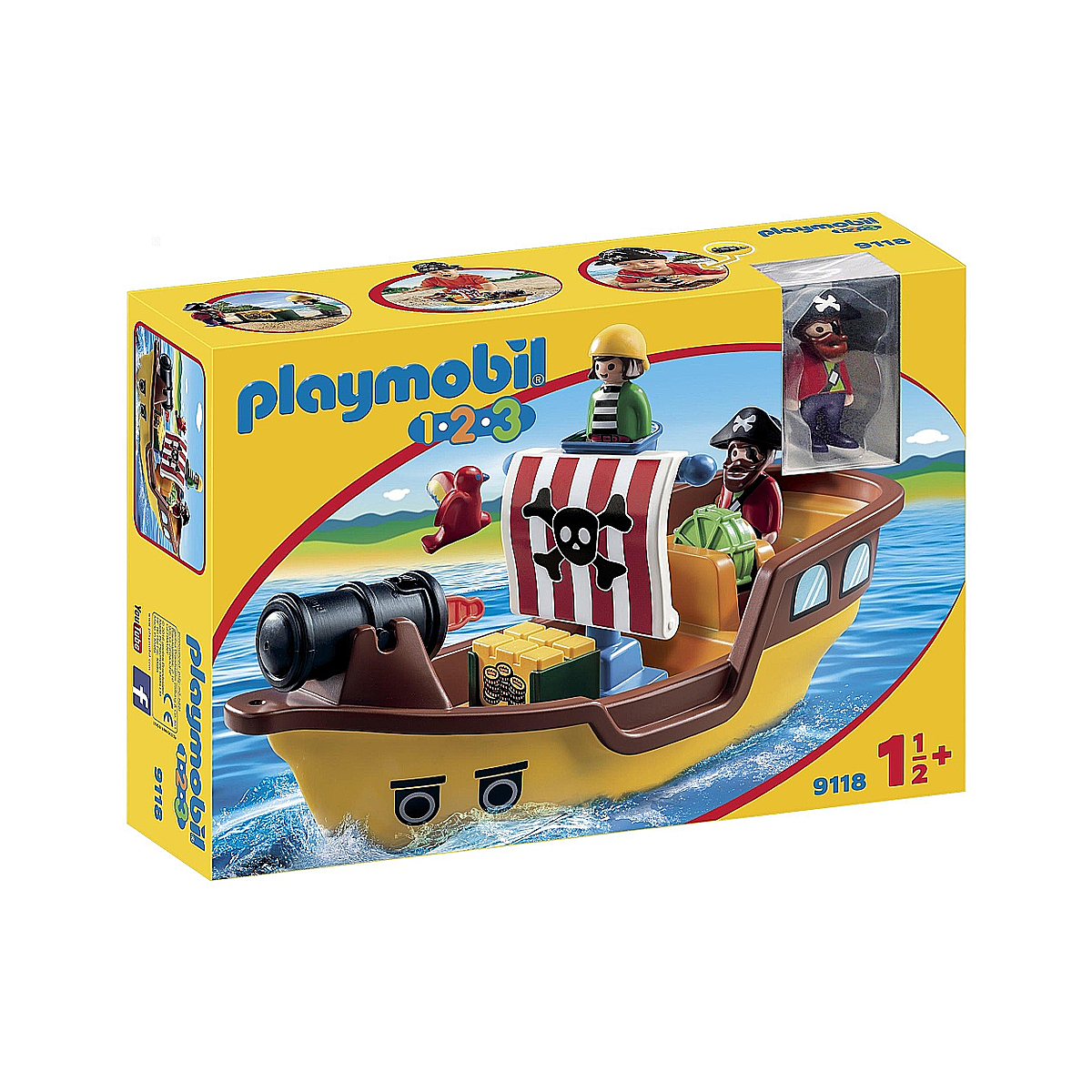Playmobil 1 2 3 bateau de pirates