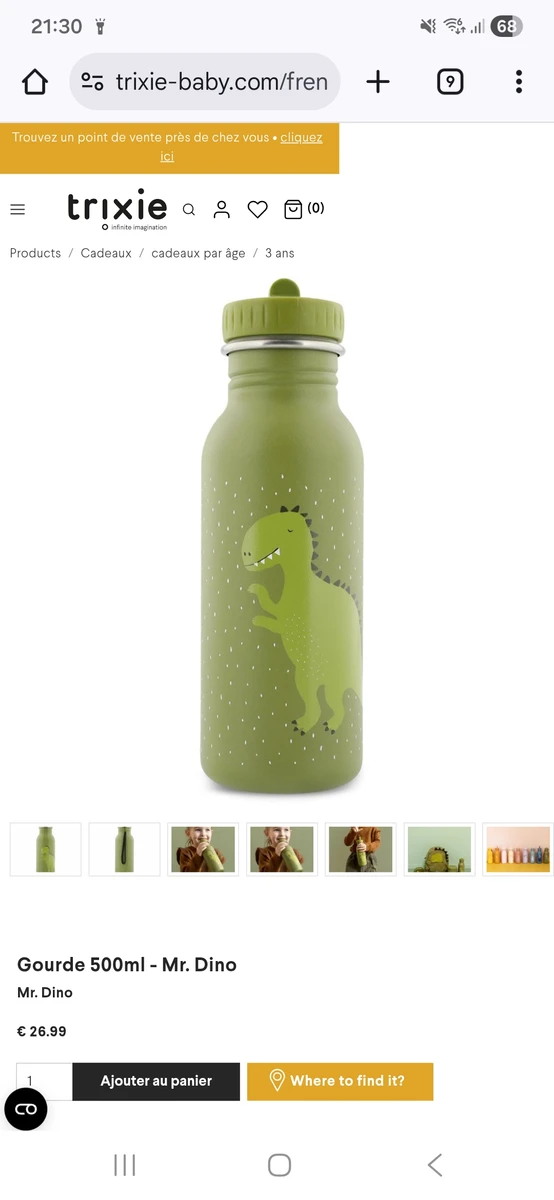 Gourde 500ml - Mr. Dino