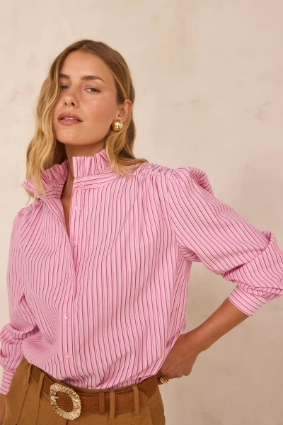 Blouse à rayures en 100% coton SIA