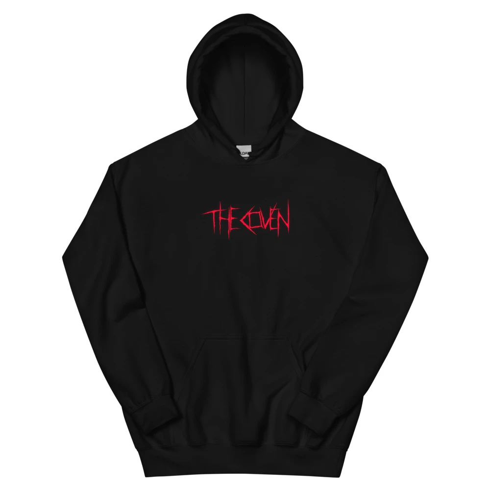The Coven Red Text Hoodie