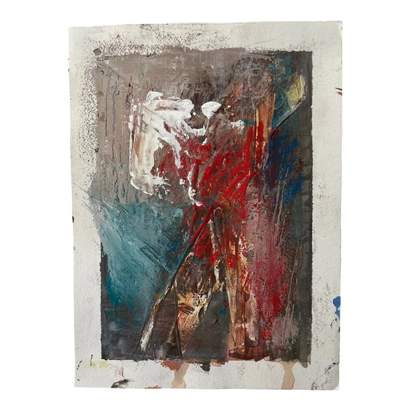 Color Study Abstract Acrylic Painting Untitled #1 by Stephanie Visser