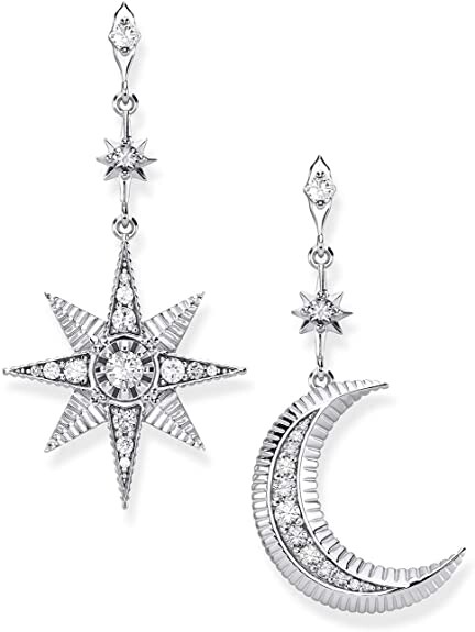 Thomas Sabo Femme Argent Boucles d'oreilles pendantes H2026-643-14 : Amazon.fr: Bijoux