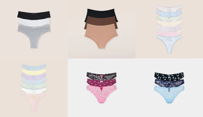 Sous vêtements + maillots de bain