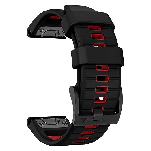 MYSNBKN Bracelet 22mm pour Garmin Fenix 7 Pro/Fenix 7/Fenix 6/Fenix 5/EPIX 2, bracelet de remplacement en silicone souple pour Garmin Forerunner 935/945/955/754/Approach S60/S62