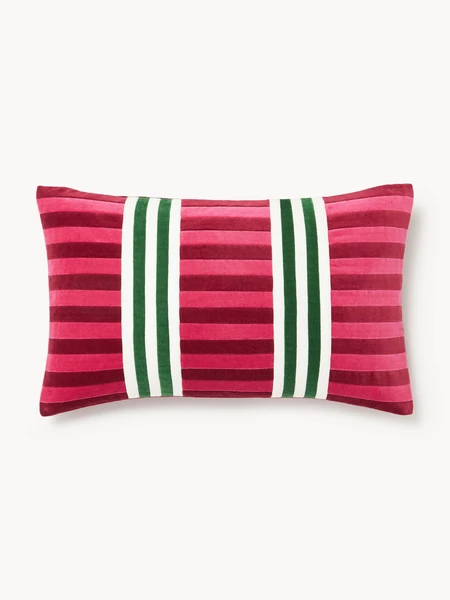 Housse de coussin en velours patchwork Tete | Westwing