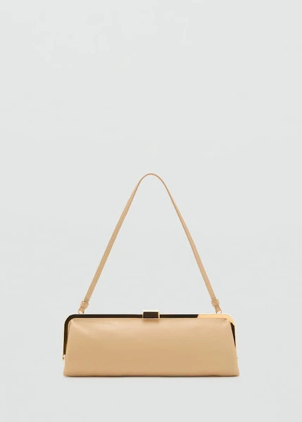 Sac à main clutch métallique - Femme | MANGO France métropolitaine
