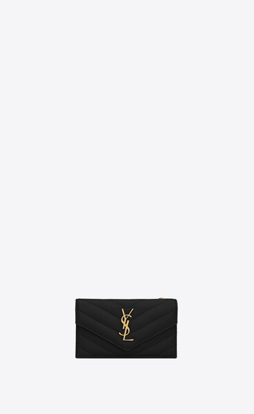 monogram fragments porte-cartes en cuir matelassé et embossé grain de poudre