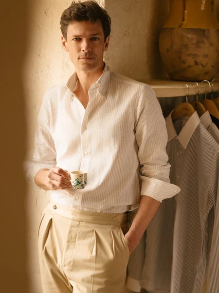 Chemise Col Napolitain