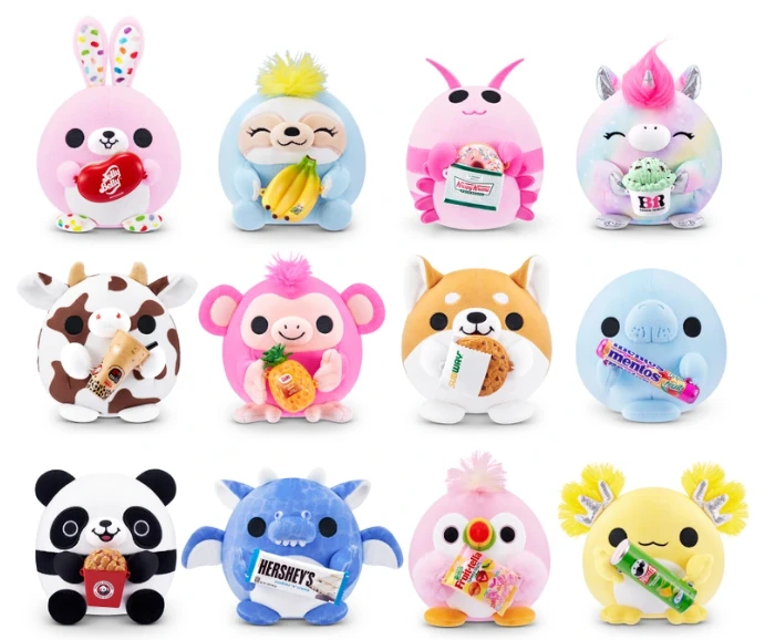 Snackles - Peluche Petit Modèle Série 2 13 cm - Modèle Aléatoire