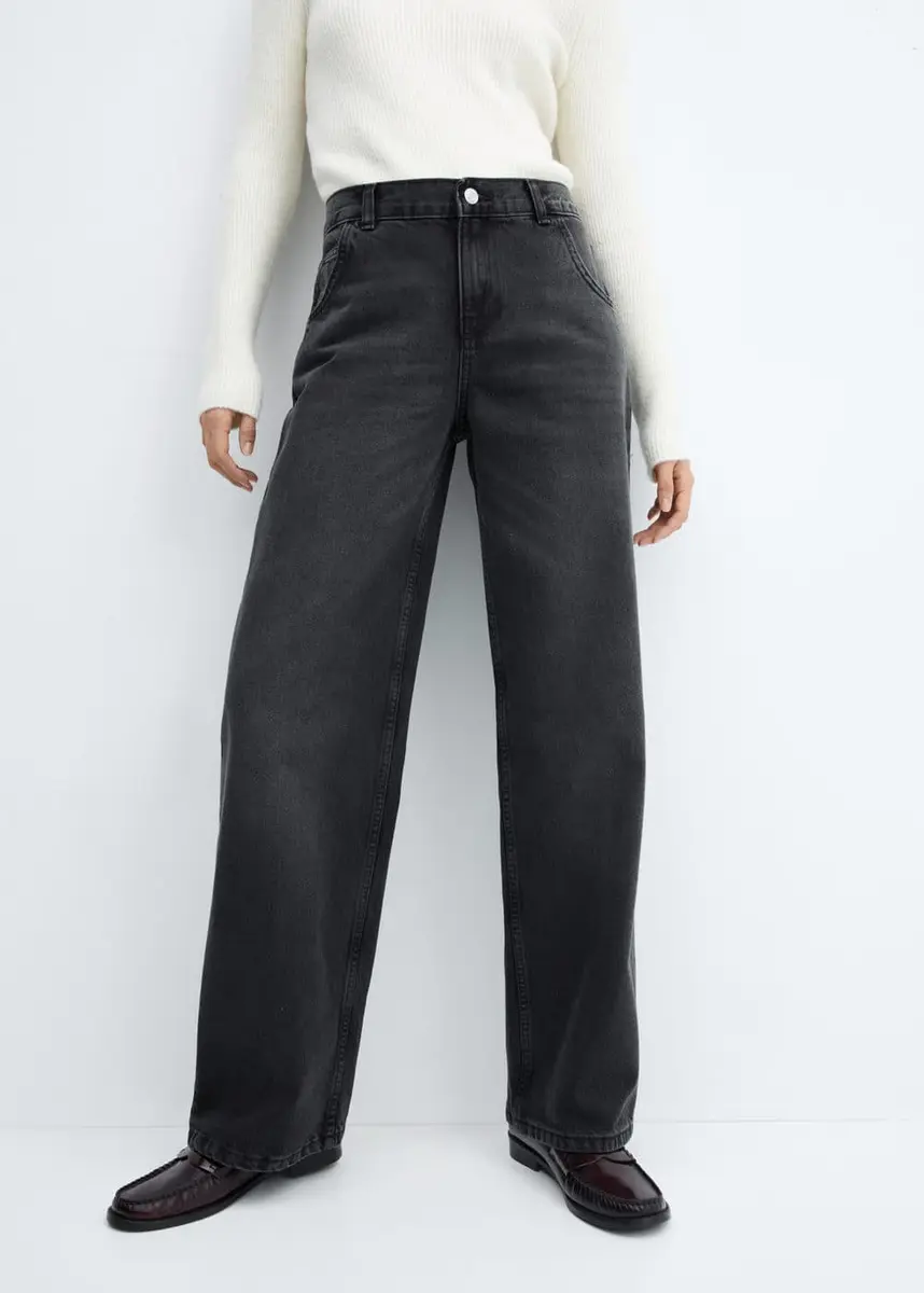Jean wideleg taille basse - Femme | Mango France